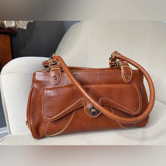 Cole Haan Handbags - Cole Haan Village Hobo Bag Purse Brown Leather Silver Hardware Multi Compartment